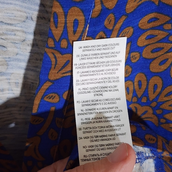 Boden Long Sleeve Dress in Blue and Brown Floral - Picture 7 of 7